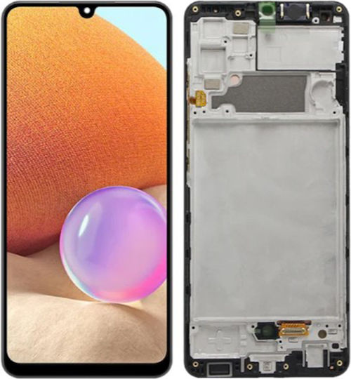 Screen with Touch Mechanism and Frame for Samsung A32 4G A325 Black