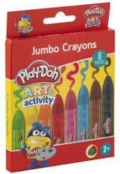 Κηρομπογιες Jumbo 8 Tem Play Doh