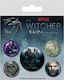 Witcher Geralt Yennefer & Ciri Pin Badges 5-pack