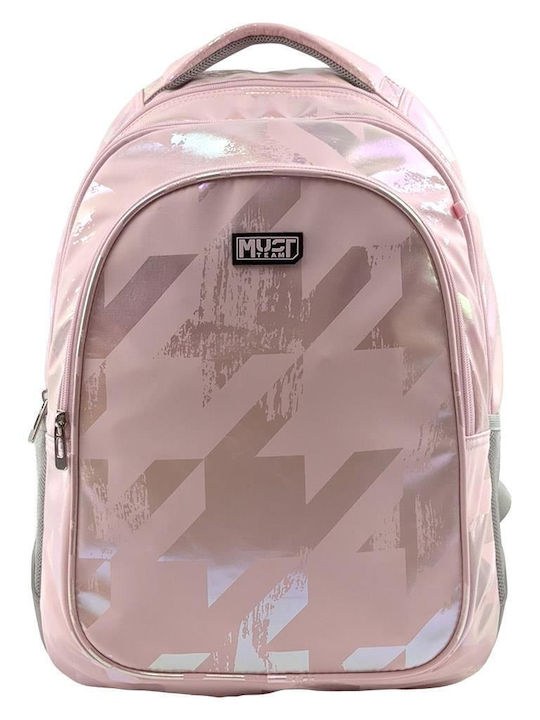 Backpack Must Team 32x18x43cm 3 Compartments Hologram Pink