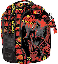 Backpack 32x18x43cm 3 Compartments Jurassic Run