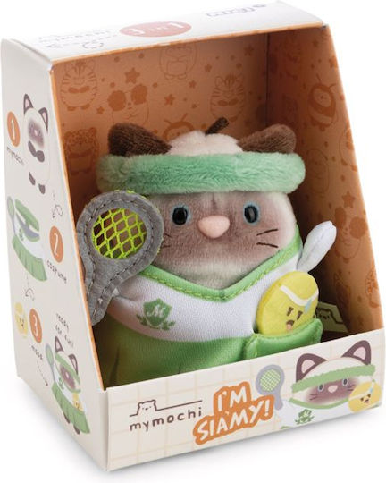 Plush Mymochi 8cm Cat Siamy Tennis Outfit Gift Box W4 Nici #62903