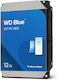 Western Digital Blue 12TB HDD Hard Drive 3.5" SATA III 7200rpm with 512MB Cache for Desktop WD120EAGZ