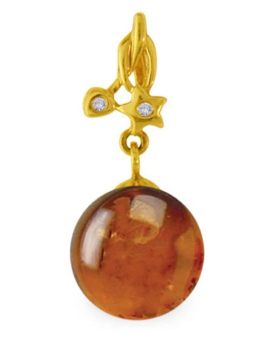 Margaritari Charm aus Weißgold 18K mit Diamant