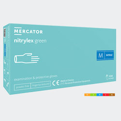 Mercator Medical Nitrylex Mănuși De Examinare Fără Pulbere 100 Bucăți