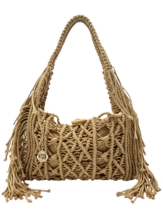 Bag to Bag Wicker Beach Bag Green