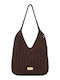 Bag to Bag Wicker Beach Bag Brown