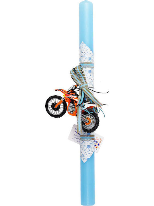 Lumânare De Paște Handmade Motocicletă Ktm Pământie Portocalie