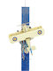 Easter Candle Handmade White Metallic Airplane Vintage