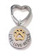 Breloc "Live Love Rescue" Lăbuță Aurie