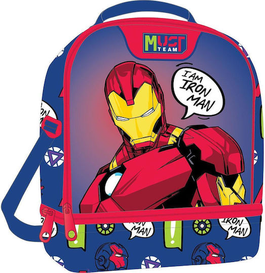 Avengers Σχολική Ισοθερμική Θήκη Φαγητού 7lt Μπλε 22x16x28cm