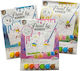 Canvas Board Painting Numbering A4 3 Designs 6 Colour Brush