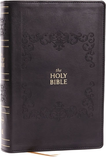 Nkjv Bible: Personal Size Giant Print, Black Leathersoft, Holy Bible, Red Letter, Comfort Print: New King James Version - Thomas Nelson Publishers - Leather / Fine Binding