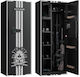 Vevor 4 Gun Safe Long Gun Cabinet Rifles Pistols Quick Access Rifle Safe 3 Ammo Slots 2 Adjustable Racks Large Digital Cabinet Key Password Lock Assembly Required