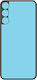 Clappio Rear Glass Panel Adhesive Galaxy A15 4g Black Blue