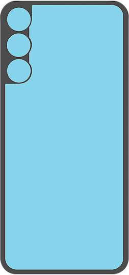 Clappio Rear Glass Panel Adhesive Galaxy A15 4g Black Blue