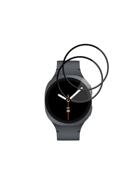 Set 2 Folii de Protecție Ecran Samsung Galaxy Watch8 40mm Set Protecție Împotriva Zgârieturilor Sticker Nano Flex Negru