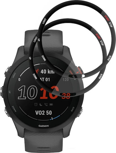 Pachet 2 Screen Protector Garmin Forerunner 255 Forerunner 255 Music Set Protecție Împotriva Zgârieturilor Sticker Nano Flex Negru
