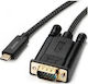 Cablul Afișare Usb-c Vga 130mm