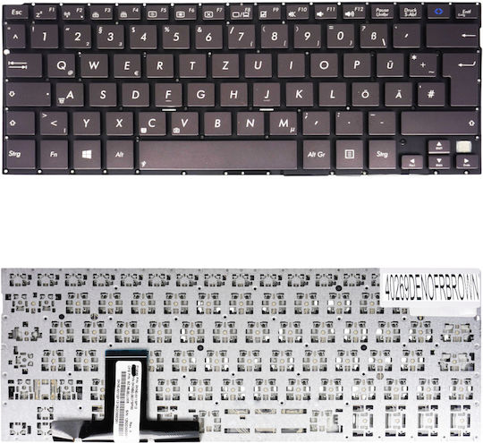 German Laptop Keyboard Asus Transformer Book Tx300 Tx300ca 0kn0-ny1uk13 0knb0-3627uk00 9z.n8jbu.00u Msk-uq00u De Without Frame Brown Code 40269denofrbrown