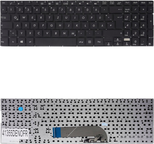 German Laptop Keyboard Asus Transformer Book Flip Tp500 Tp500l Tp500la Tp500lb Tp500ln Tp500la-1a Tp500la-cj041h 0knb0-612lus00 De Without Frame Black Cod.41355denofr