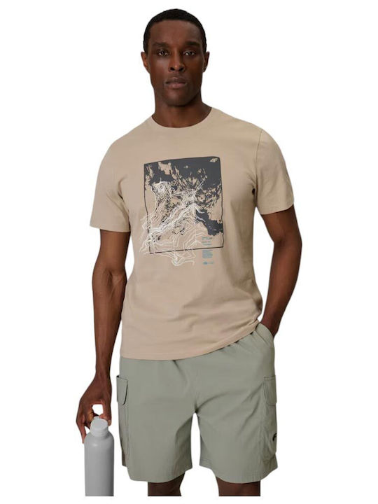 4F T-shirt Μπεζ
