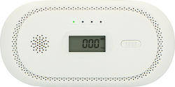 Alecto Carbon Monoxide Detector Lcd Screen 85 Db Powerful Alarm White