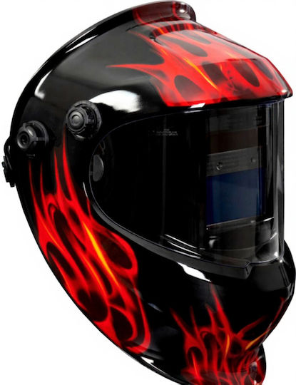 SGTT Welding Helmet with Optical Field 9x9mm Panoramic Black