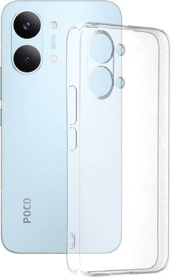 Techsuit Back Cover Din Silicon Transparent Poco X8 Pro Max