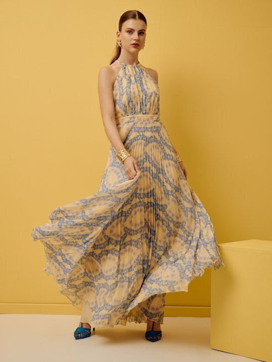 Summer Maxi Dress for Wedding / Christening Blonde