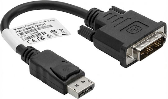 HP Μετατροπέας DisplayPort male σε DVI-D female 1τμχ FH973AT