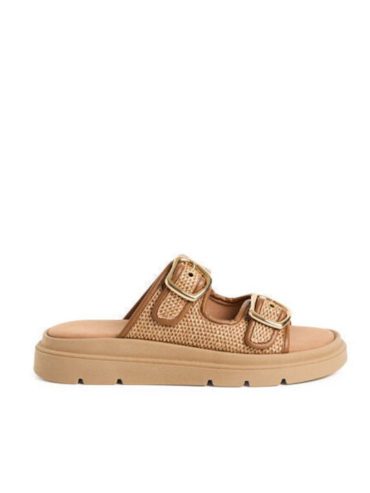 Women's Flat Sandals Beige