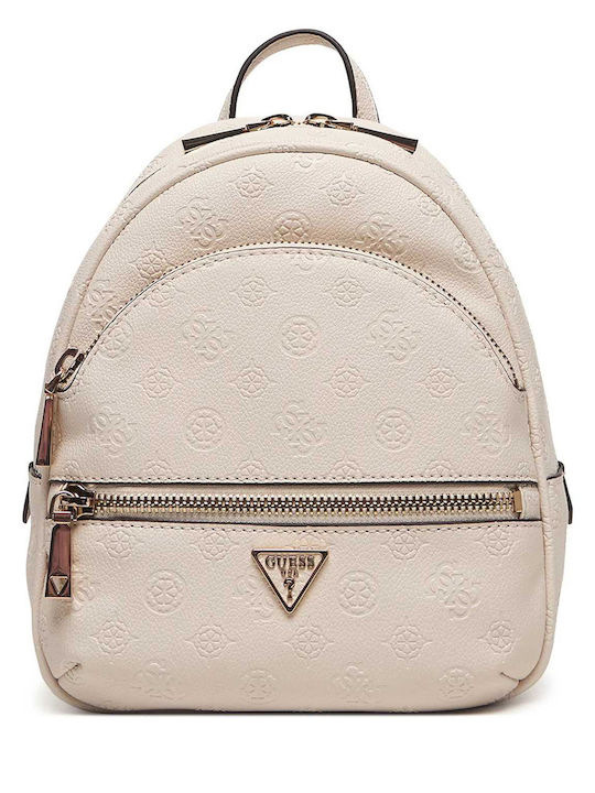 Guess Manhattan Ii Geantă De Damă Tip Rucsac Albă