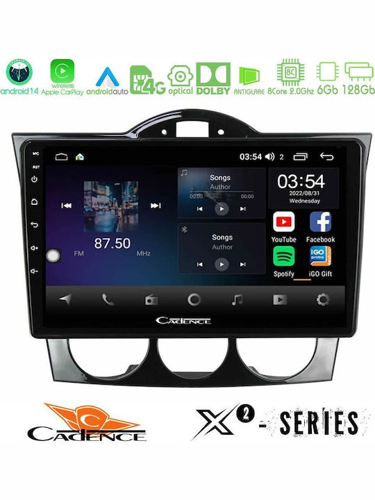 Cadence Ηχοσύστημα Αυτοκινήτου για Mazda RX-8 2003-2008 με Clima (Bluetooth/USB/WiFi/GPS/Apple-Carplay/Android-Auto) με Οθόνη Αφής 9"