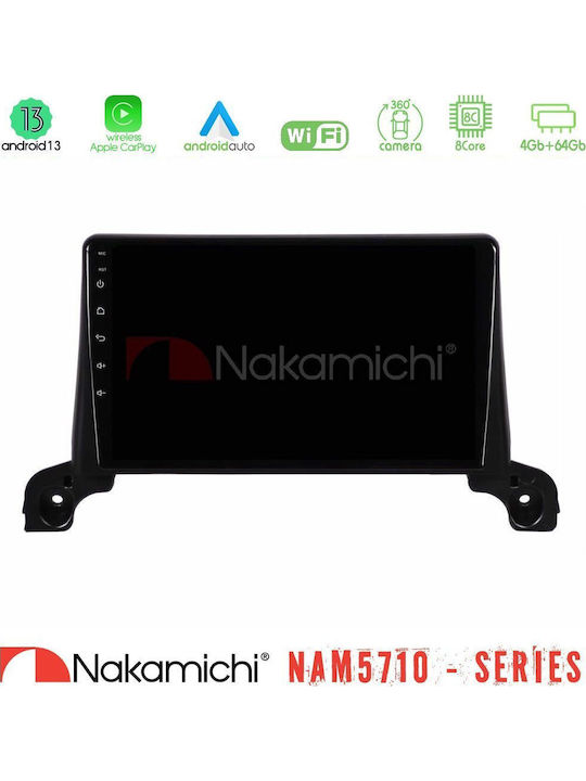 Nakamichi Car Audio System for Peugeot 5008 / 3008 2017-2023 Bluetooth USB WiFi GPS Apple CarPlay Android Auto with 9" Touch Screen