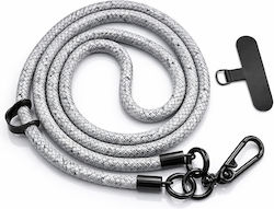 Λουράκι Χιαστί Κινητά Τηλέφωνα 10mm Κορδόνι Spacer Lanyard Πολλαπλών Χρήσεων Γκρί Μοτίβο