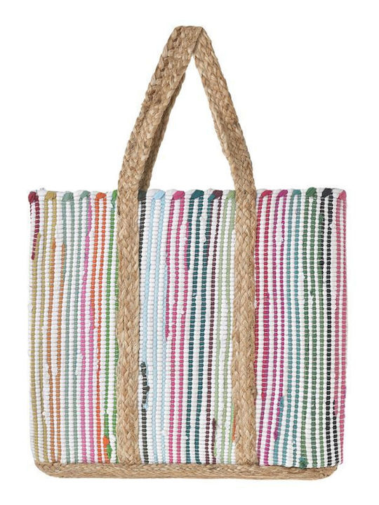 Ble Resort Collection Wicker Beach Bag Multicolour