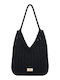 Bag to Bag Korbweide Strandtasche Schwarz