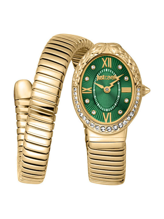 Just Cavalli Signature Snake Γυναικείο Ρολόι Μπ...