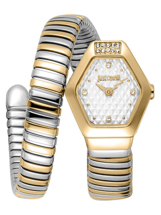 Just Cavalli Signature Snake Womens Battery Wat...
