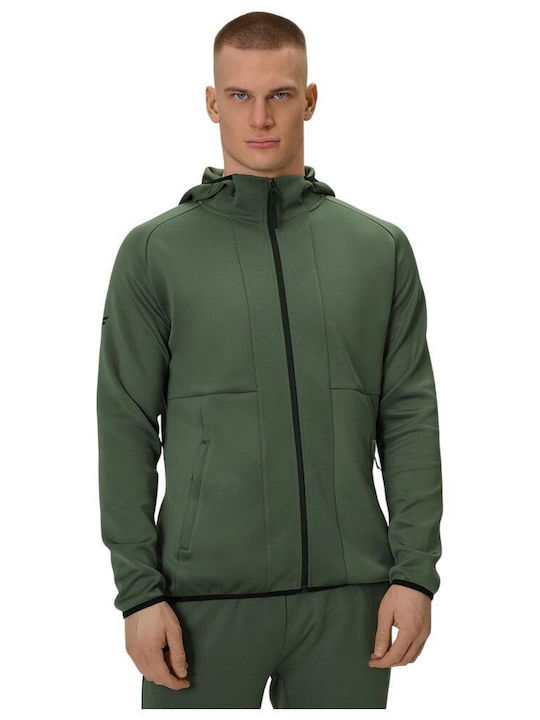 Functional Men's Hooded Jacket Khaki