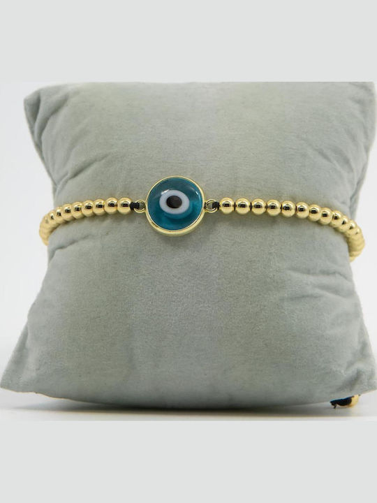 Damen Armband Makramee mit Auge Design aus Messing 13cm