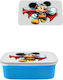 Παιδικό Τάπερ Φαγητού Μπλε Mickey Mouse