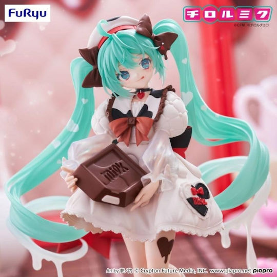 Hatsune Miku X Tirol Choco Trio-try-it Hatsune Miku Milk Ver Φιγούρα Αγαλματίδιο 18cm