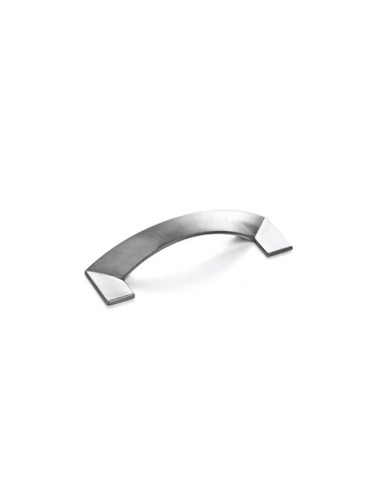 Viobrass 2931 Furniture Knob Flush Handle Made of Metallic Inox Matt 140mm