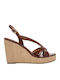Summer Women's Platforms Tabac Brown