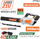 Nakayama EC1719X44 Handheld Blower 21V with 2 Batteries 4Ah and Volume Control with Maximum Air Speed 240km/h