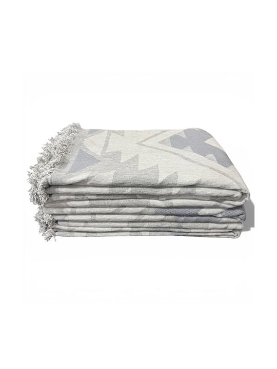 SpitiBazaar Σετ Ριχτάρια 3τμχ Chenille Γκρι