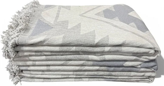 SpitiBazaar Throws Set 3 Pcs Chenille Gray