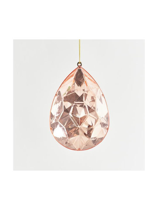 409731 Tear Ornament Rose Gold 16x10x23cm Set 6 Pieces